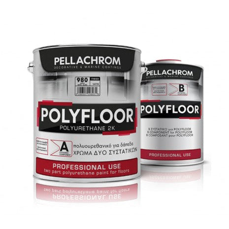 POLYFLOOR PELLACHROM-двукомпонентна полиуретанова боя за подове