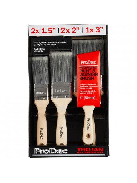 Сет от 6бр. четки TROJAN PBPT056 ProDec