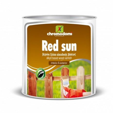 Алкиден лак за всякакъв вид дървени повърхности Red Sun Chromodomi